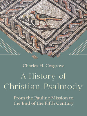 cover image of History of Christian Psalmody